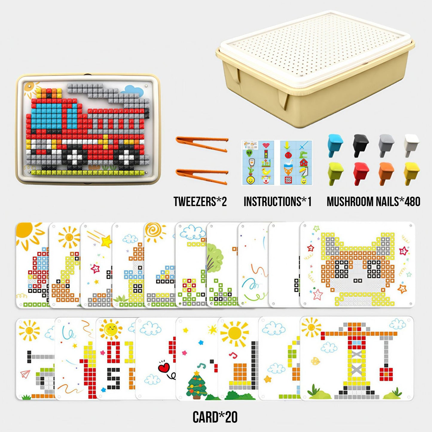 Pixel Peg Board