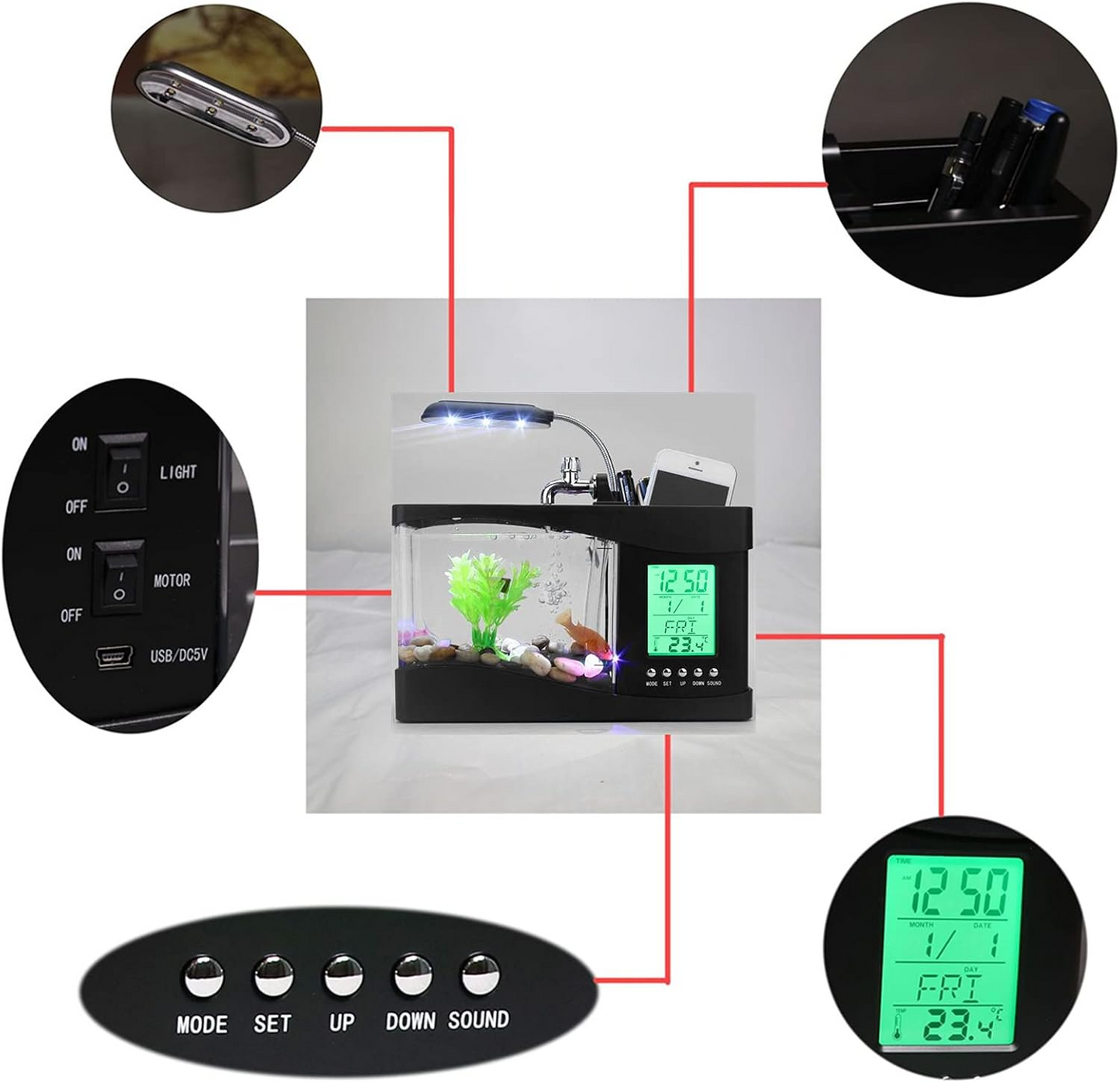 Eco Aquarium Clock