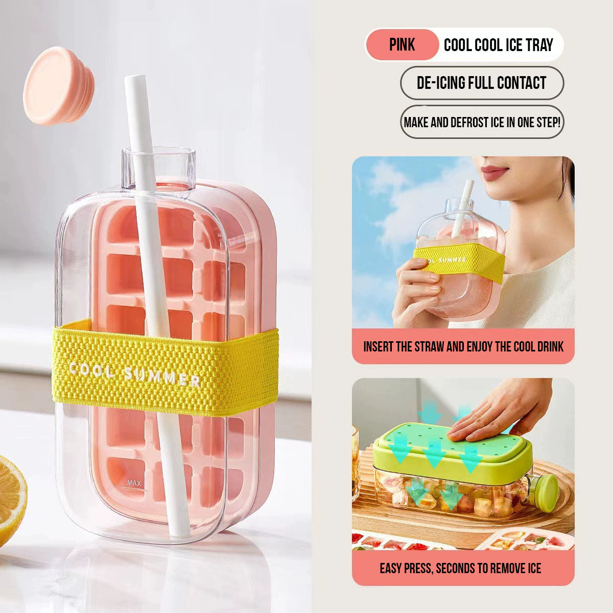 2-in-1 Ice Maker Bottle