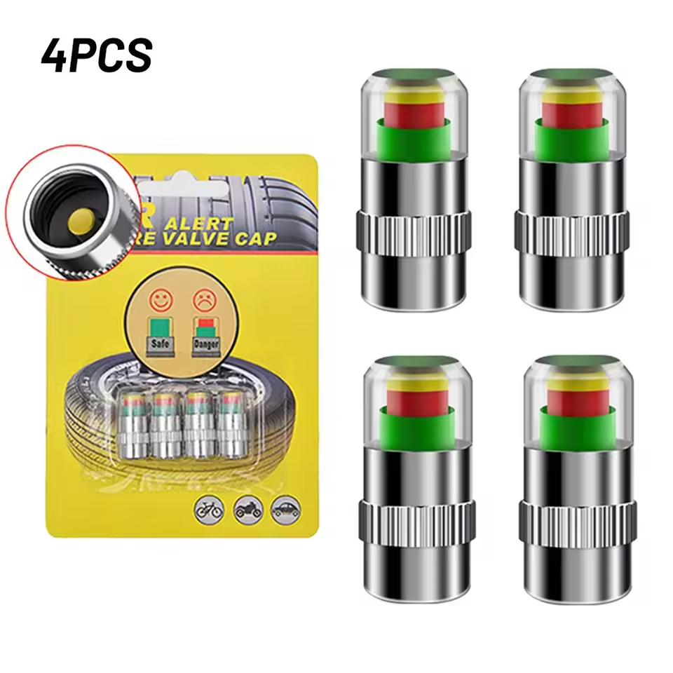 4-Pack Tire Pressure Alert Caps
