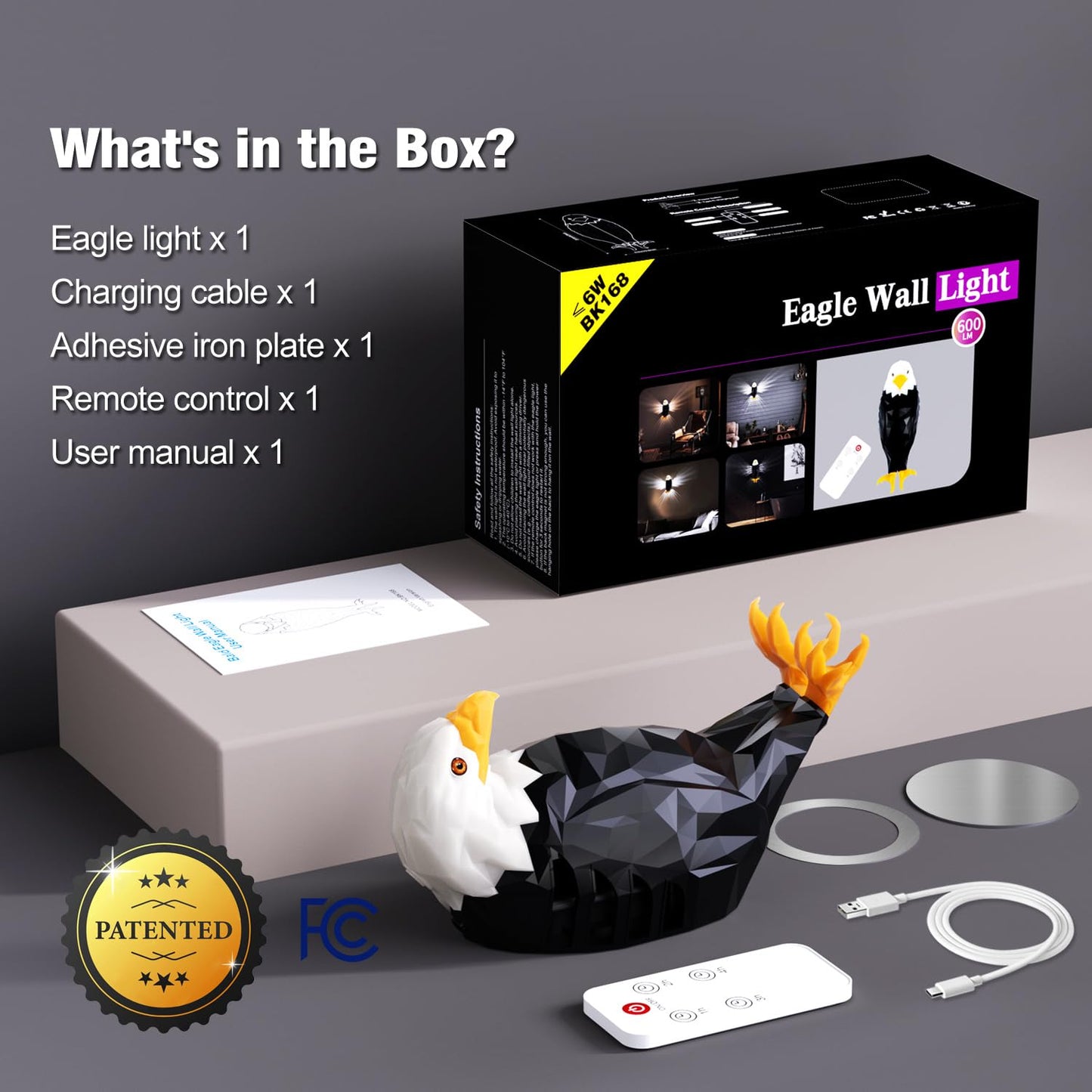 Bald Eagle Wall Light 🦅