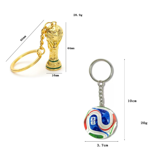 Soccer Trophy Keychain