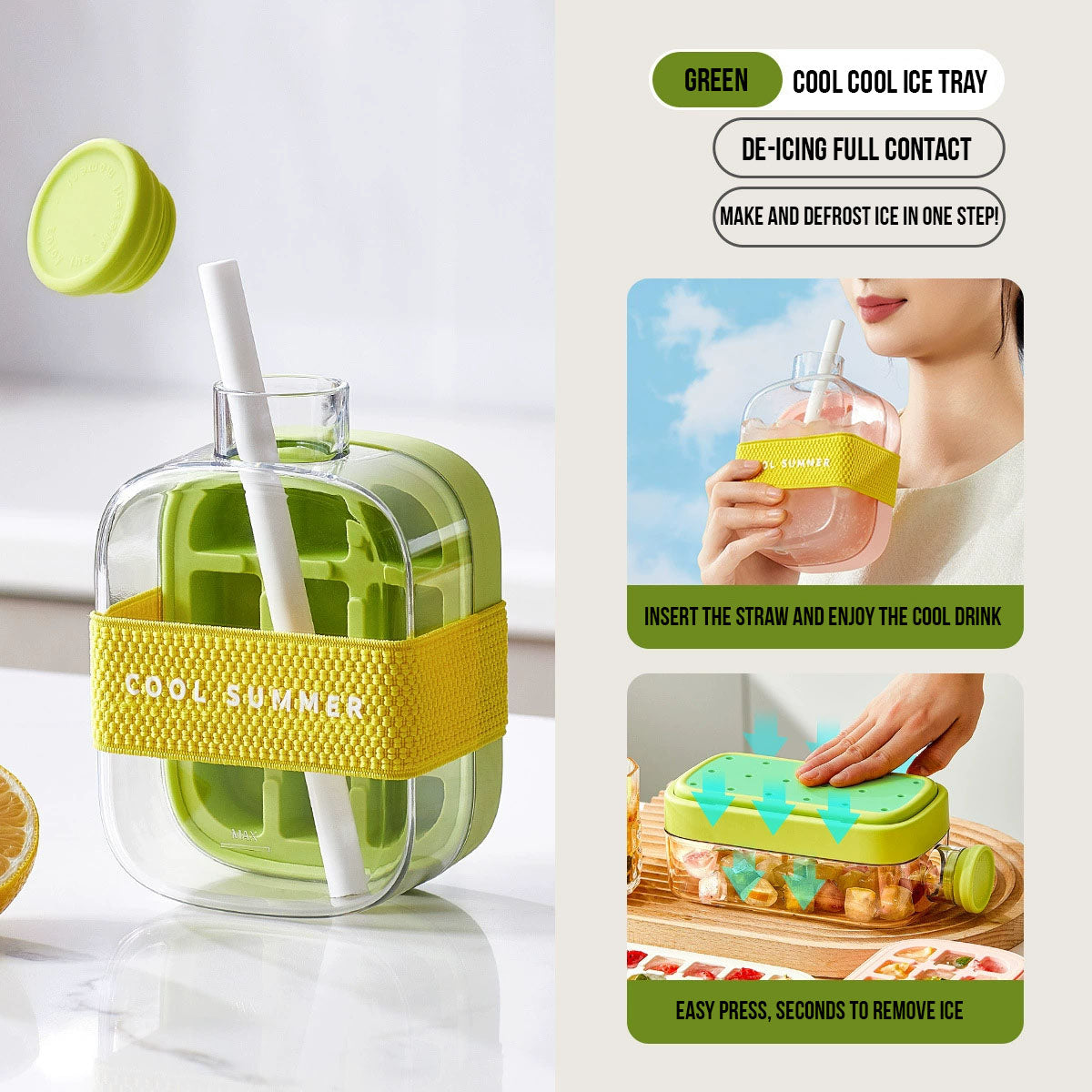 2-in-1 Ice Maker Bottle