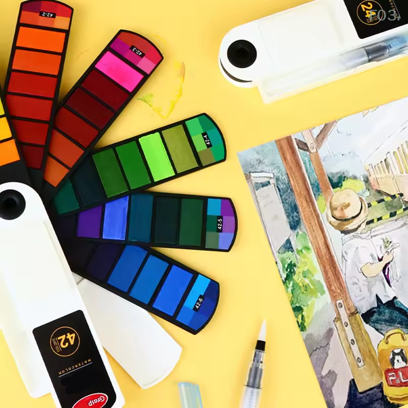 Fan-Style Paint Palette