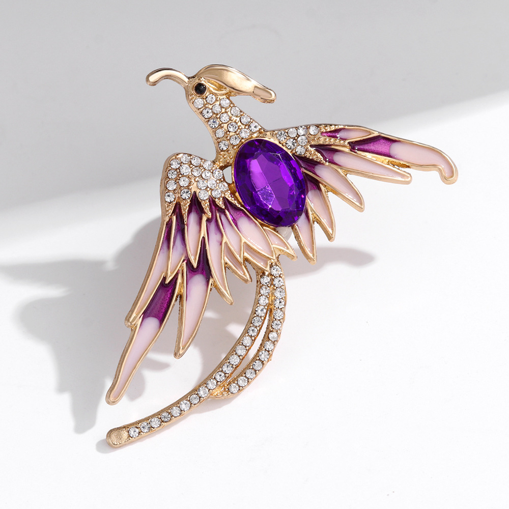 Phoenix Ruby Brooch