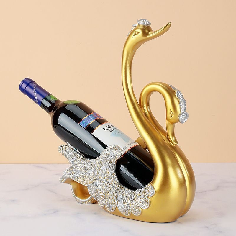Elegant Swan Wine Holder