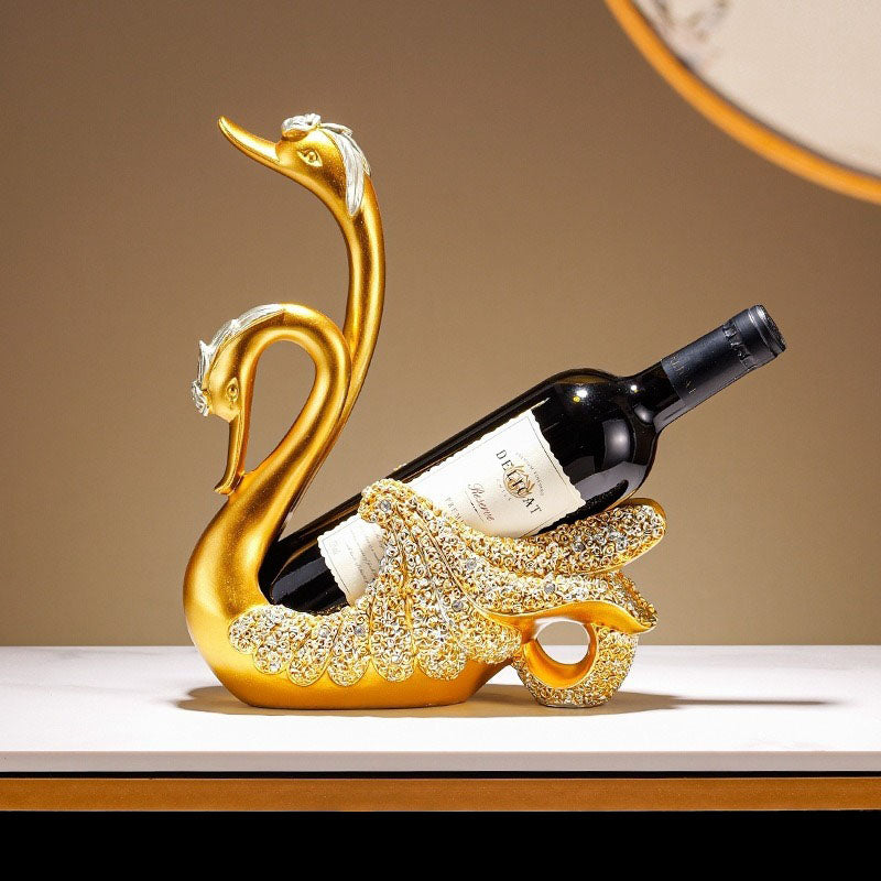 Elegant Swan Wine Holder