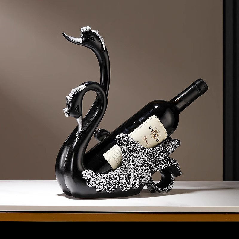 Elegant Swan Wine Holder
