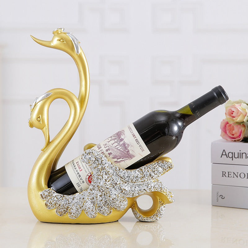 Elegant Swan Wine Holder