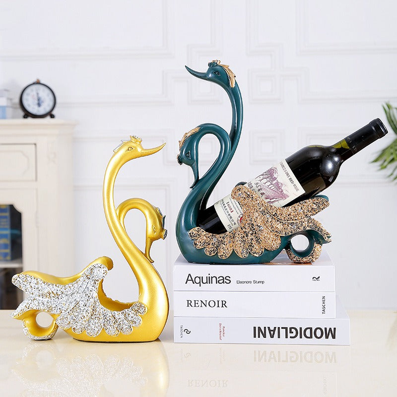 Elegant Swan Wine Holder