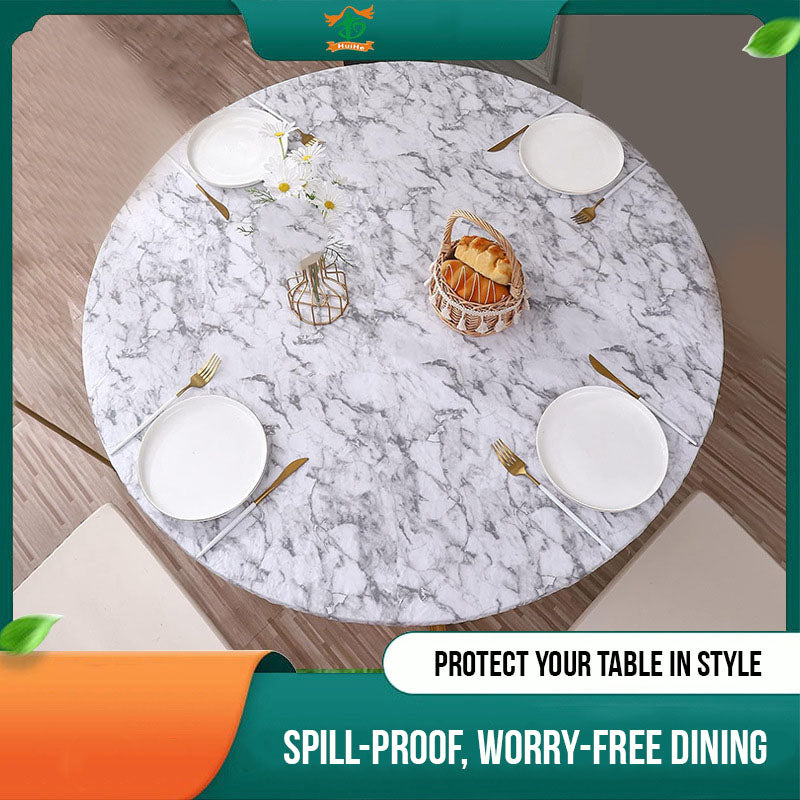 MarbleFit Round Table Cover