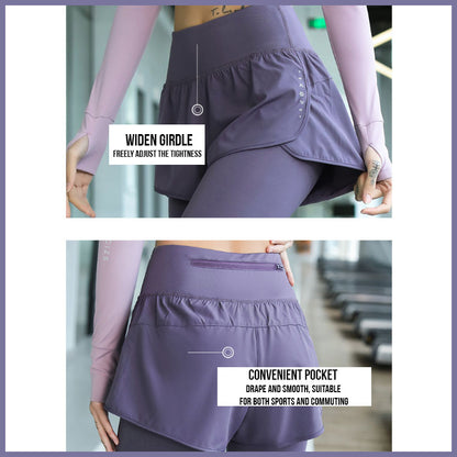 Women's 2-in-1 Skirted Leggings