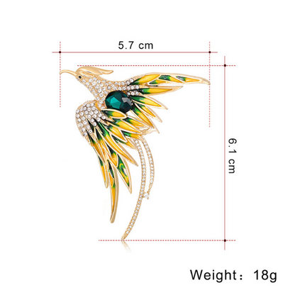 Phoenix Ruby Brooch
