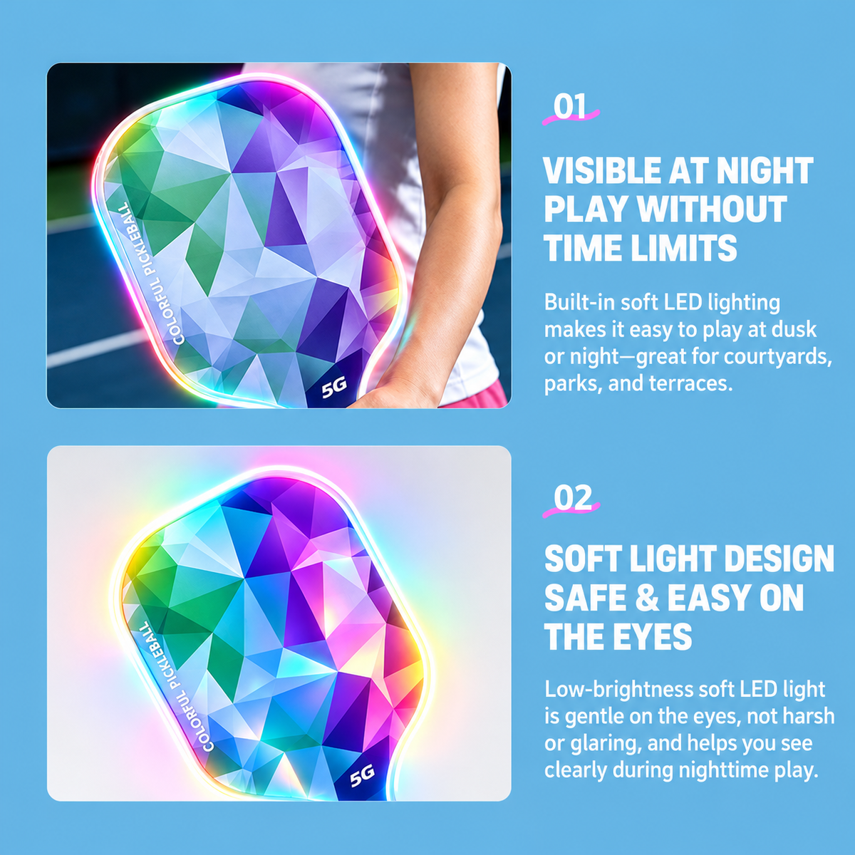 Glow Pickleball Paddle