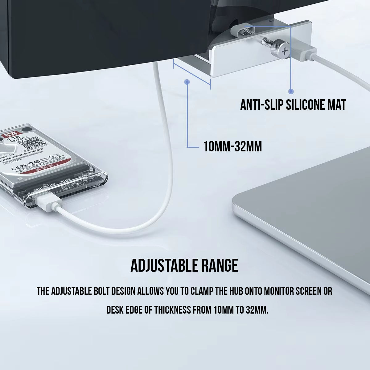 Clamp USB 3.0 Hub