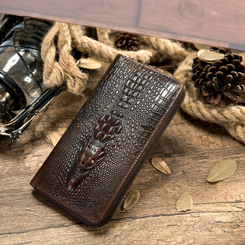 Croc Leather Wallet