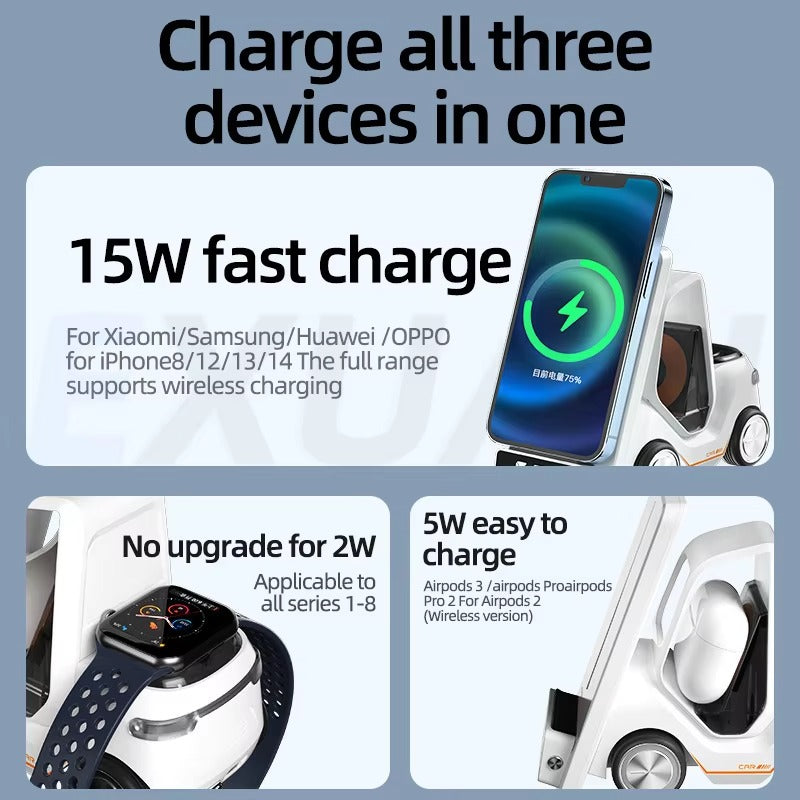 Car-Shaped 5-in-1 Wireless Charger