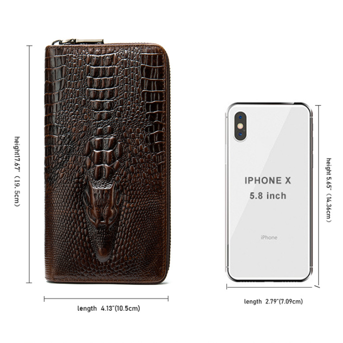 Croc Leather Wallet