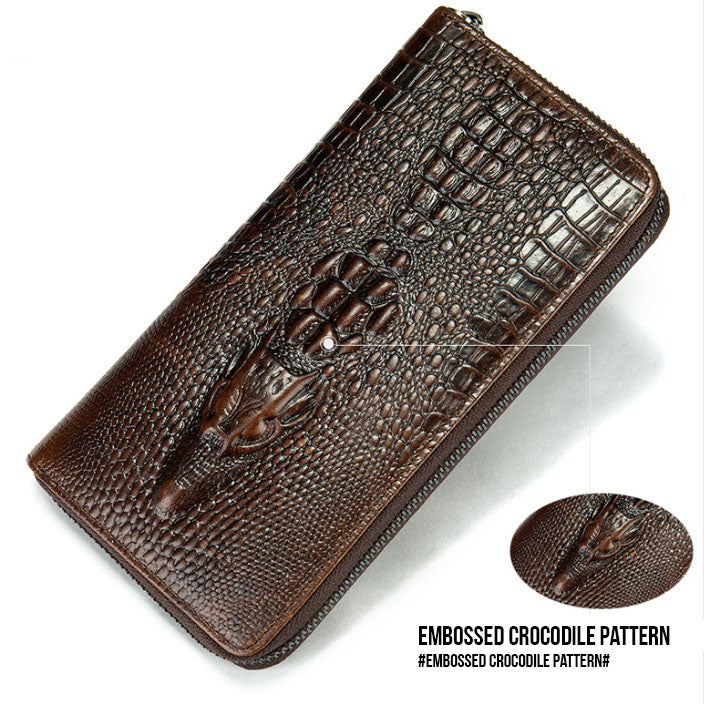 Croc Leather Wallet