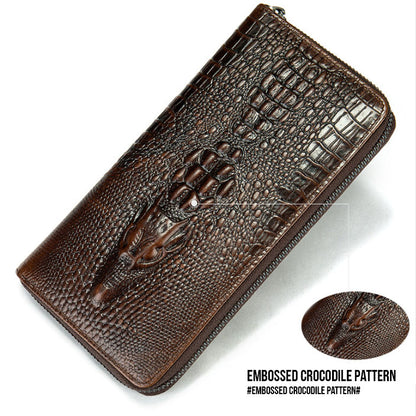 Croc Leather Wallet