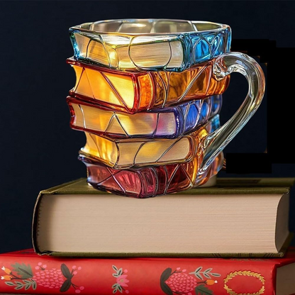 Stacked Book Mug
