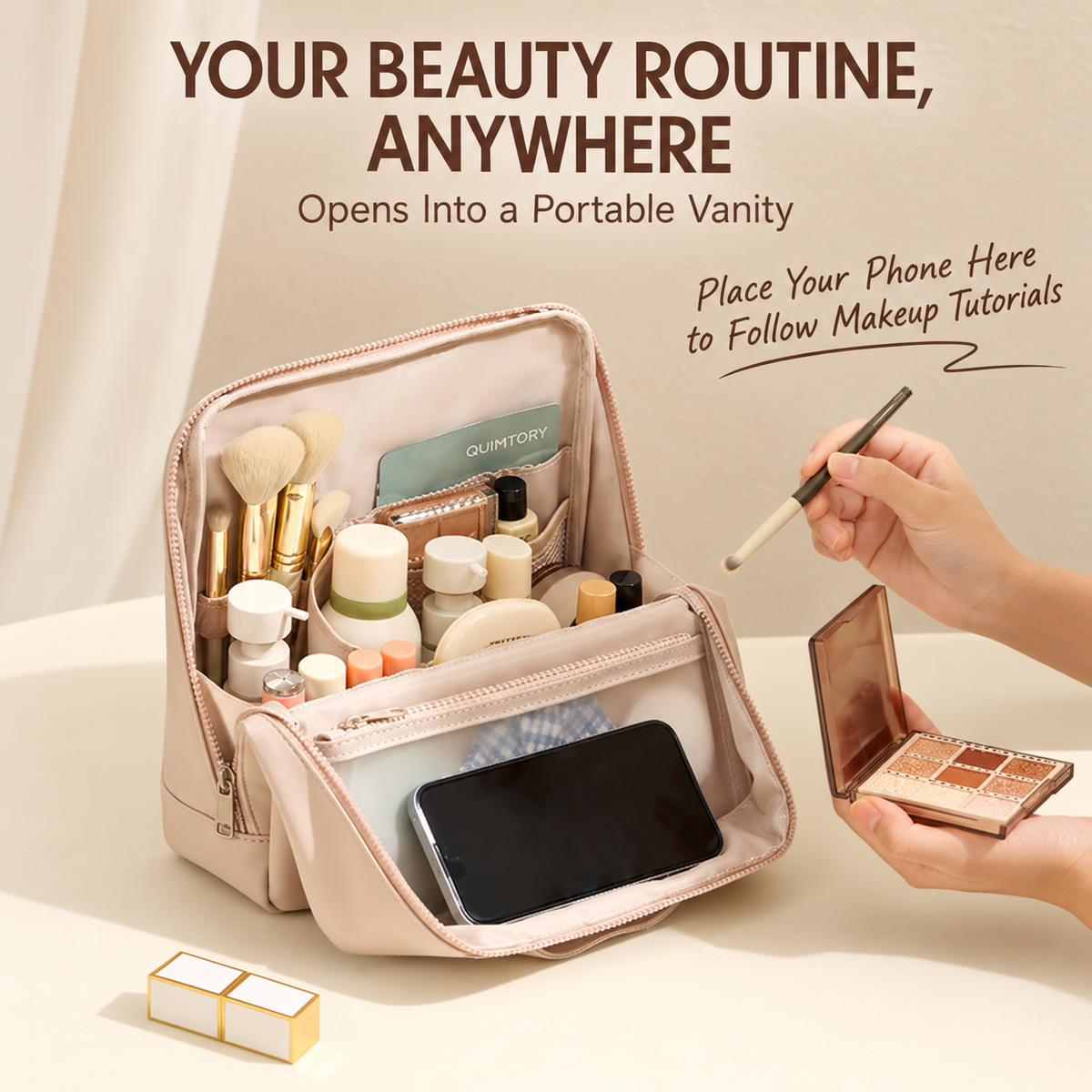 Travel Makeup Organizer Bag