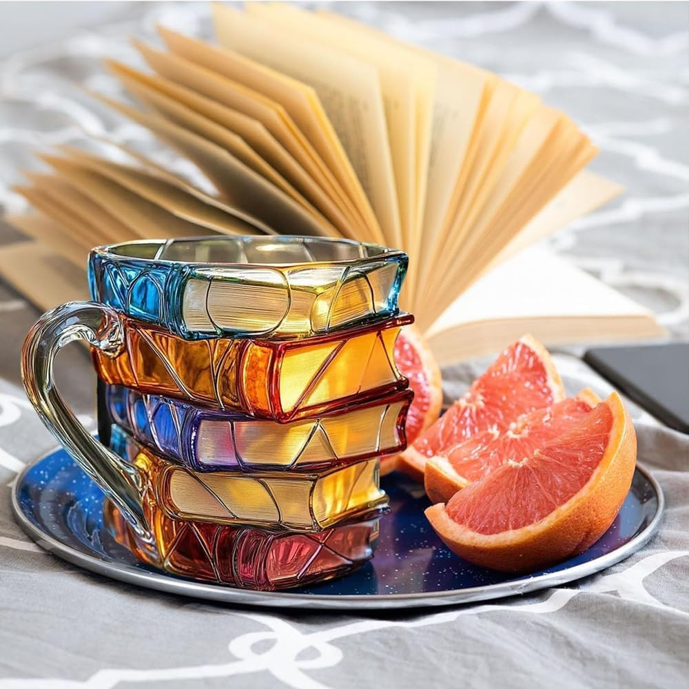 Stacked Book Mug