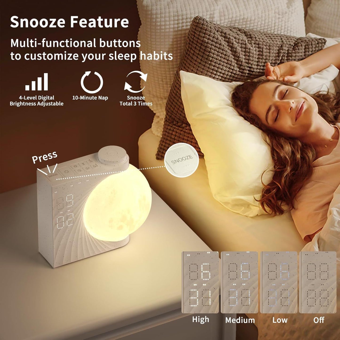 Moon Alarm Light