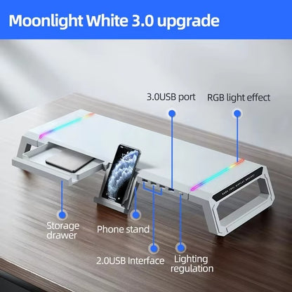 RGB USB 3.0 Multi-Function Monitor Stand