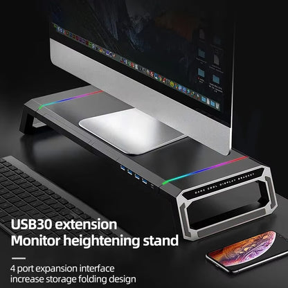 RGB USB 3.0 Multi-Function Monitor Stand