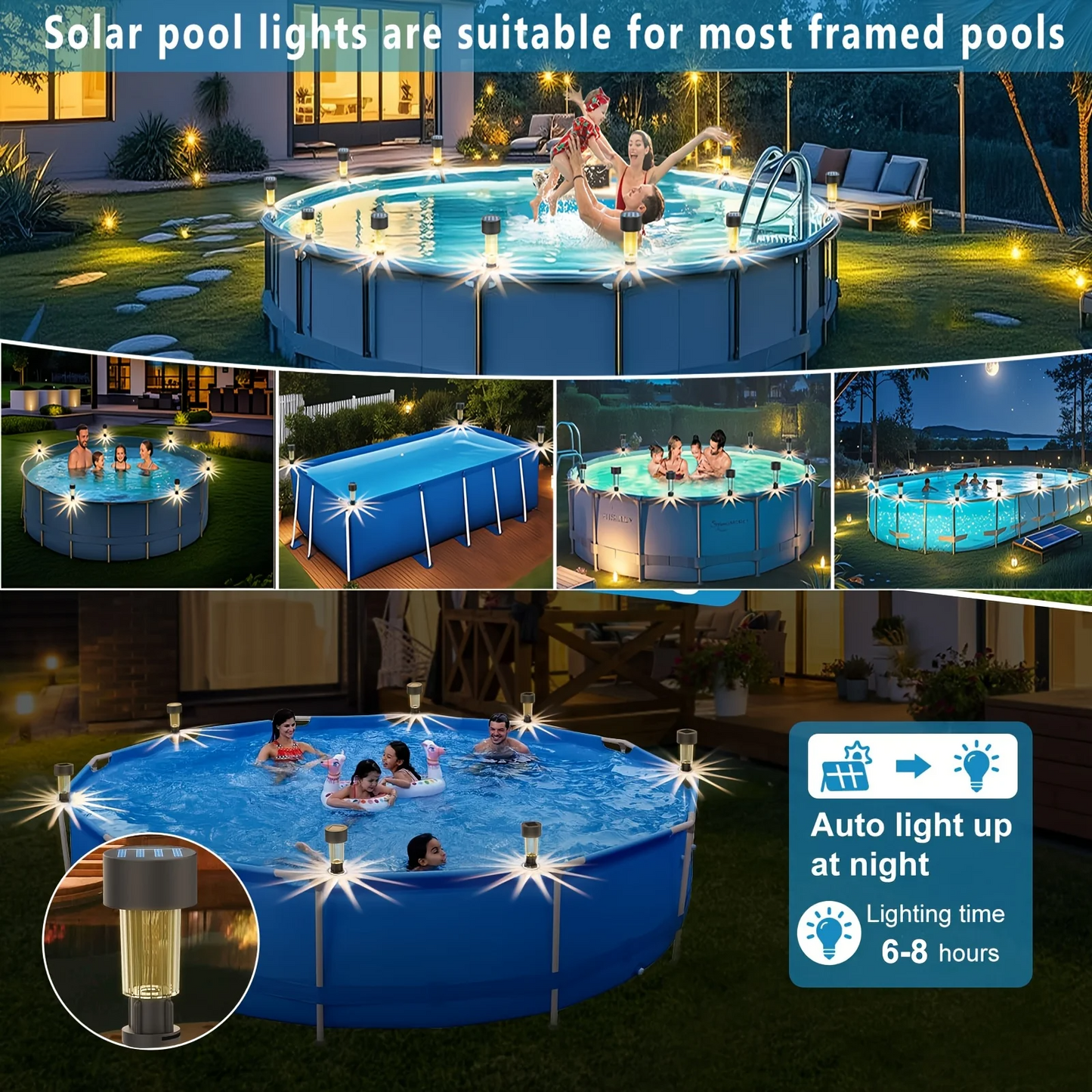 Pool Glow Solar Light