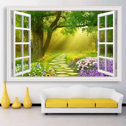 3D View Wall Sticker