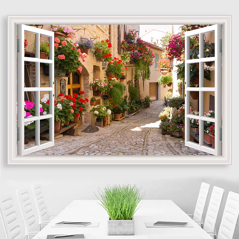 3D View Wall Sticker