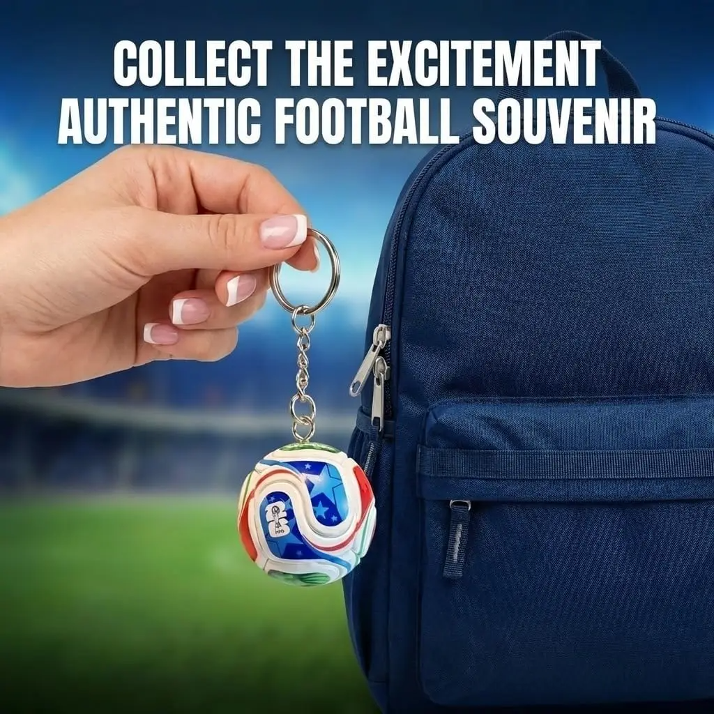 Soccer Trophy Keychain