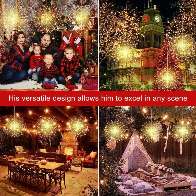 Firework LED String Lights