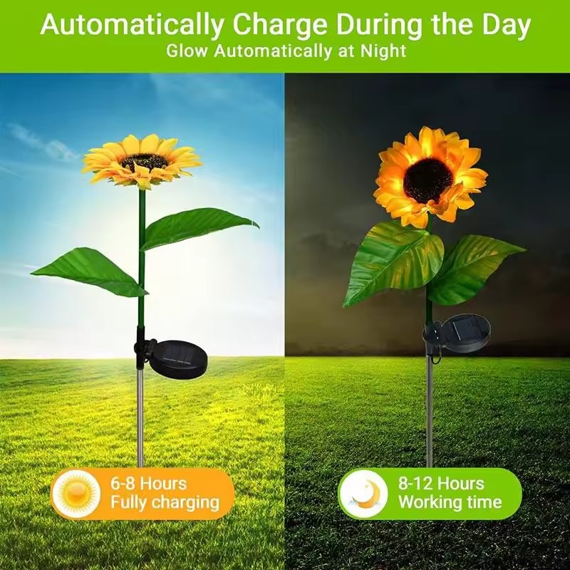 Solar Sunflower Light