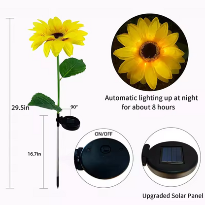 Solar Sunflower Light