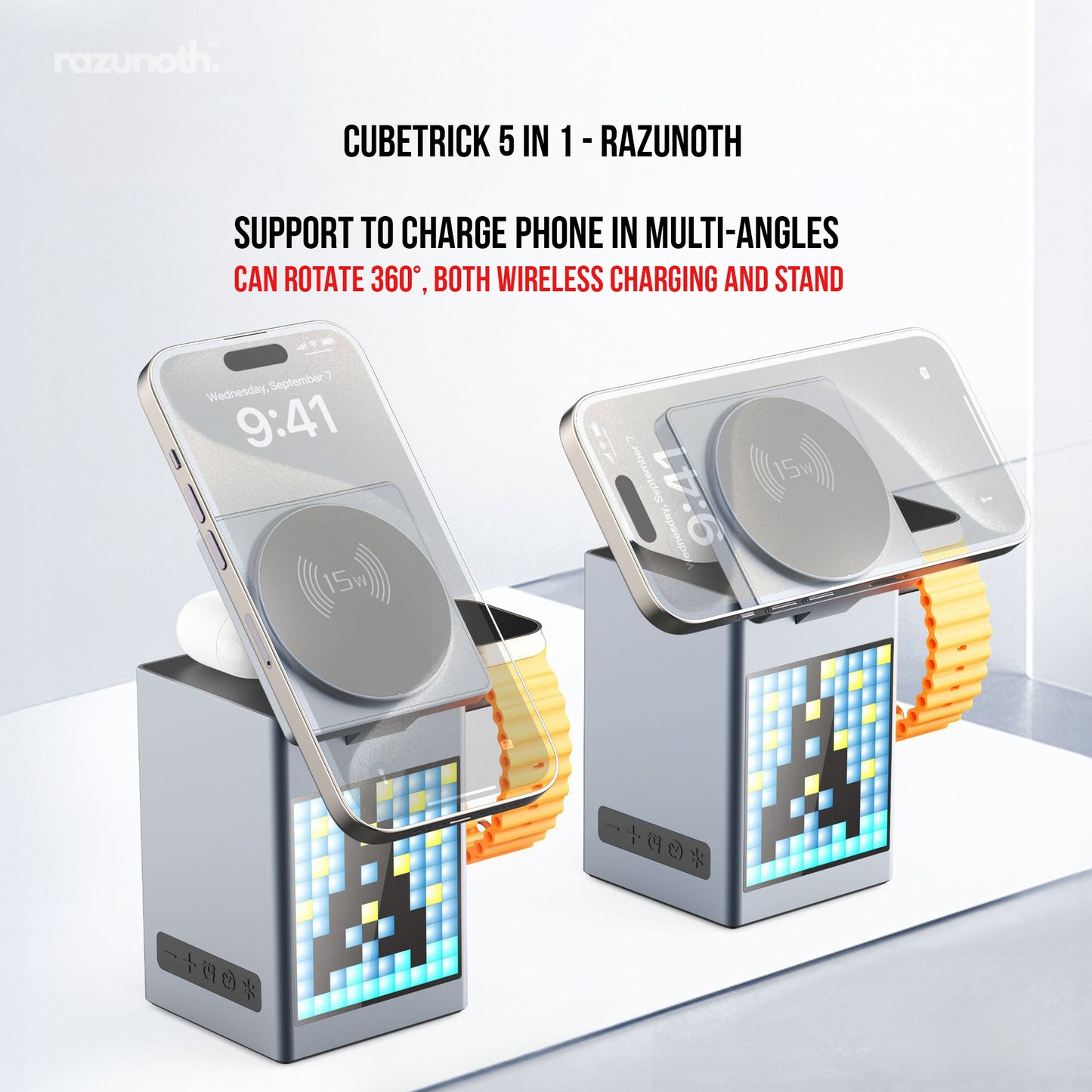 CubeTrick 5 IN 1 - Wireless Charging Station