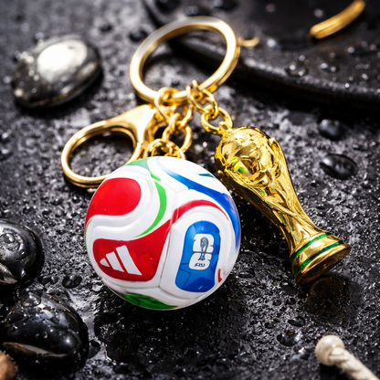 Soccer Trophy Keychain