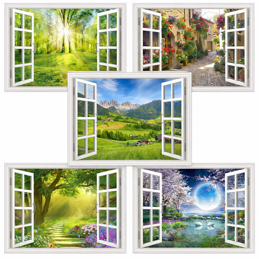 3D View Wall Sticker