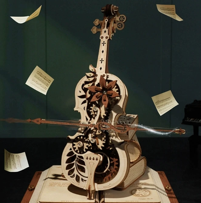 DIY 3D Wooden Cello Model Kit