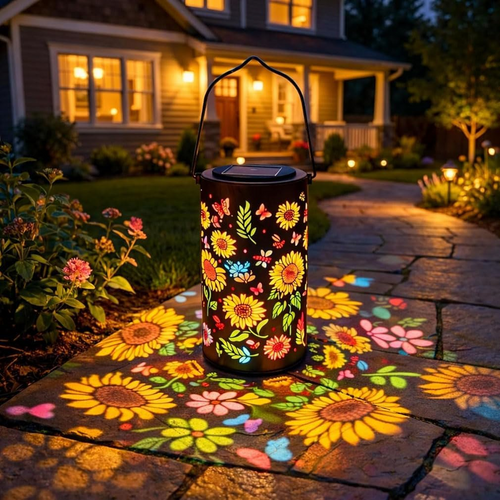 Solar Sunflower Lantern