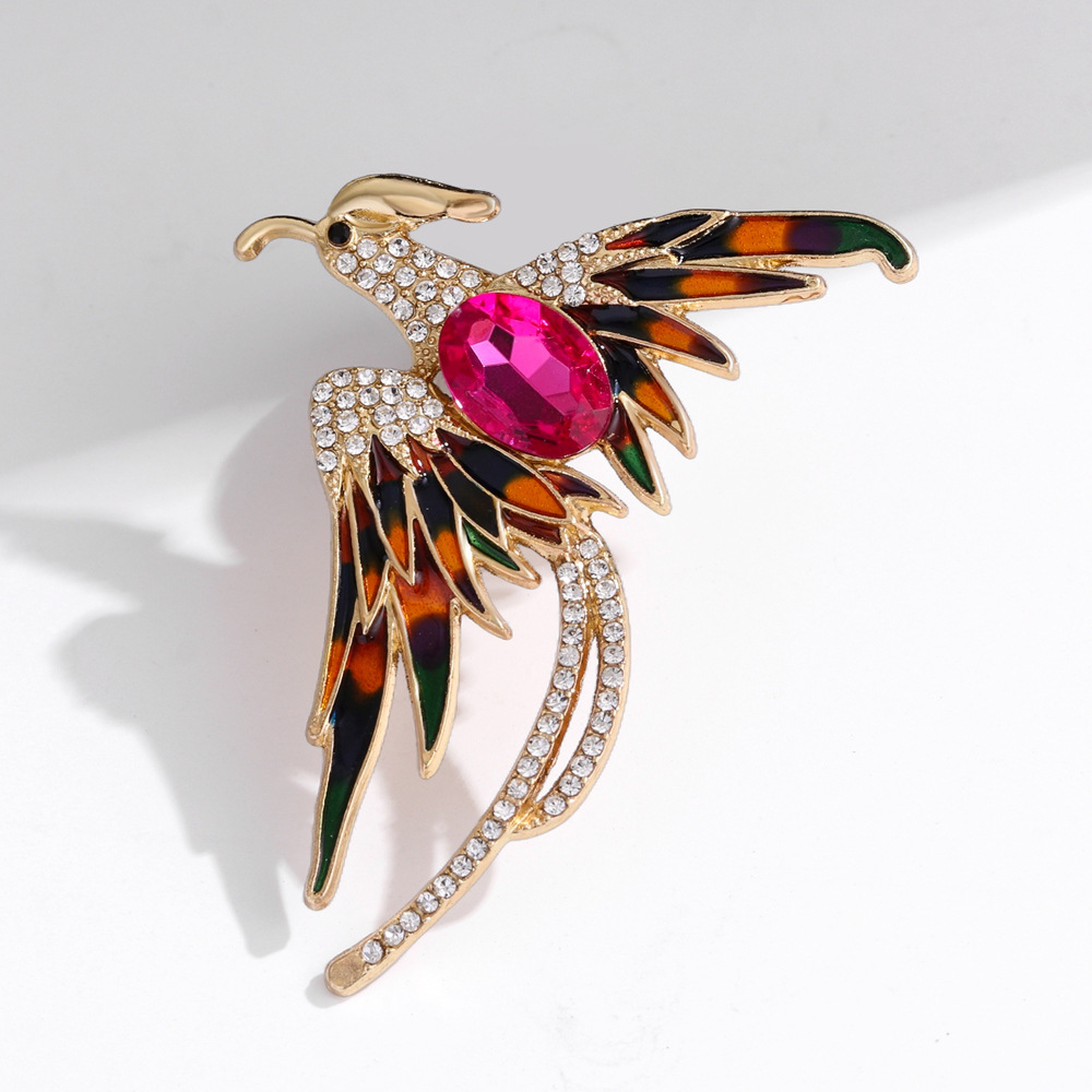 Phoenix Ruby Brooch