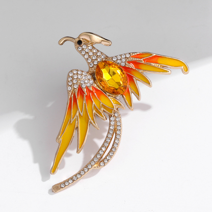 Phoenix Ruby Brooch