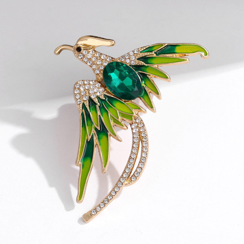 Phoenix Ruby Brooch