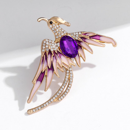 Phoenix Ruby Brooch