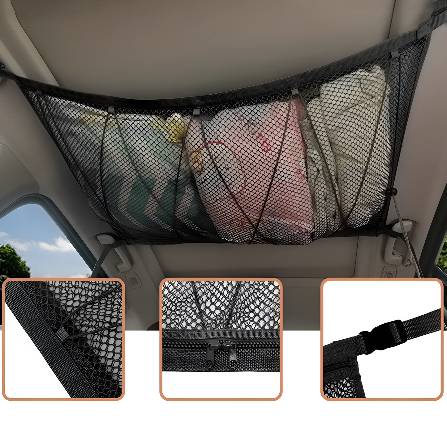 Car Roof Storage Net