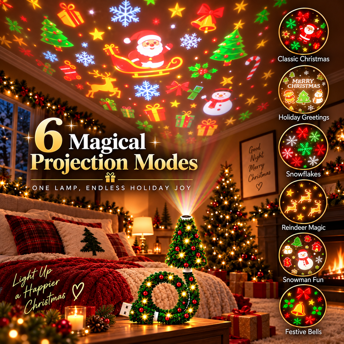 Christmas Projection Lamp