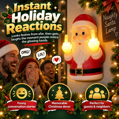 Naughty Santa Lamp