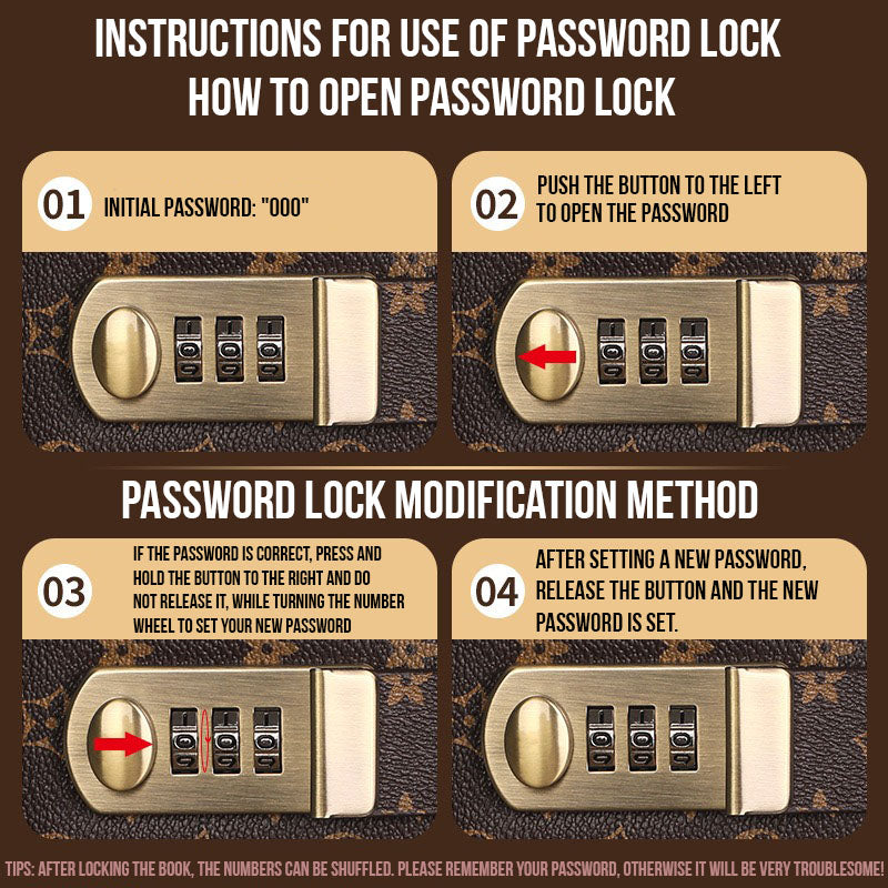 Password Locked Cash Book